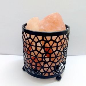 Himalayan Basket <b>Crystal</b> Salt Lamp EU/SEA Dimmable Night Light Table Lamp Bedroom Pink Basket Salt Lamp - Product Image 1