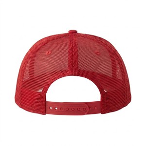 Gorra Trucker Roja de 6 Paneles, Personalizada con Bordado 3D, Malla Transpirable, Ajustable con Cierre a Presión, para Uso Casual al Aire Libre - Product Image 6