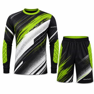 Conjunto de Uniforme Profesional para Portero |   Camiseta y Pantalones Cortos Personalizados para Portero de Fútbol |   Proveedor de Uniformes de Portero de Fútbol Sublimados OEM - Product Image 3