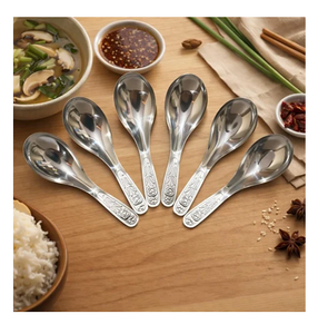 Amazing Design Stainless Steel Soup <b>Spoon</b> 3 pieces For Restaurants Dinner <b>Table</b> Decorative item - Product Image 4