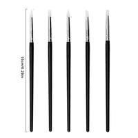 Ensemble de 5 pinceaux de manucure de luxe personnalisés à pointe en caoutchouc pour détails artistiques et stylo en silicone pour nail art
