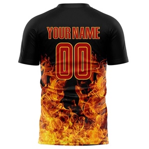 Maillot de football noir pour hommes, design personnalisé, respirant, avec logo par sublimation, haut à manches courtes, disponible dans toutes les couleurs - Product Image 6