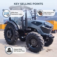Tractor Agrícola Multifuncional 4x4 con Cargador Frontal y Quitanieves, al Mejor Precio, Pequeño y Compacto