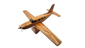 Centro de mesa decorativo de diseño de avión de madera rústico moderno, decoración de aviación para mesa de sala de estar - Product Image 3