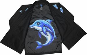 Kimono de lutte en coton 100% premium, coupe stylée, personnalisable, respirant, coupe ample, uniforme - Product Image 2