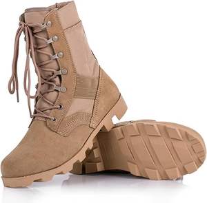 Bottes utilitaires robustes pour hommes, chaussures d'extérieur résistantes avec fermeture éclair latérale - Product Image 2