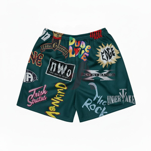 Shorts imprimés écologiques pour hommes 100 % polyester, sublimation intégrale, légers, pour l'été 2026 - Product Image 1