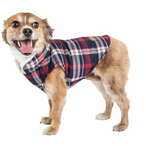 Cappotto Classico Imbottito a Quadri per Cani, Giacca Impermeabile per Animali Domestici - Product Image 1
