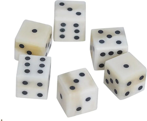 DICE BONE Artesanía Natural Exclusiva Dados Poliédricos Únicos Hechos de Hueso de Cuerno Por PERFECT ENTERPRISES - Product Image 1