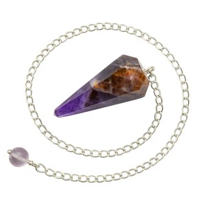 <b>Top</b> Selling Chevron Amethyst <b>Crystal</b> Pendulum Conical Shape Polished Carving Beautiful Dowsing Tool Energy Healing Premium - Product Image 5