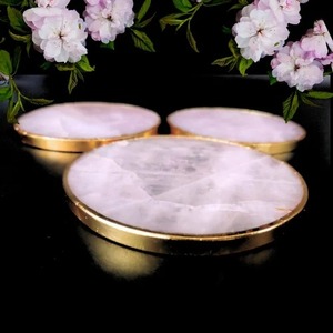 Organic Shape Marble Coasters Modern Beverage Coaster Set for Home Dining Coffee <b>Table</b> and Gifting Use - Product Image 3
