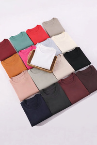 เสื้อยืดโอเวอร์ไซส์ผ้าฝ้าย 100% หนัก 280 กรัม ปักโลโก้ตามสั่ง ราคาโรงงานจากบังกลาเทศ เสื้อยืดทรงหลวมไหล่ตก ยูนิเซ็กส์ - Product Image 2