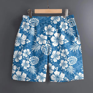 Shorts de Playa para Hombre con Estampado 3D de Plantas Hawaianas, Secado Rápido, Casuales, Deportivos, de Verano, a la Moda - Product Image 1