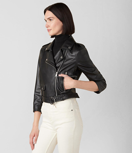 Veste en cuir véritable de moto motard pour femmes de haute qualité étanche à l'eau et au vent avec service de logo personnalisé - Product Image 2