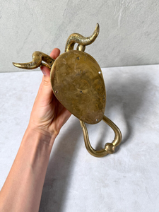 Battant de porte en laiton en forme de chèvre, quincaillerie de porte pour entrée principale, décoration classique de style ferme pour hall d'entrée, décoration intérieure, quincaillerie de porte en laiton - Product Image 6