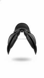 Silla de montar de doma clásica de cuero premium con estructura de madera, cómoda y duradera, equipo de equitación. - Product Image 4