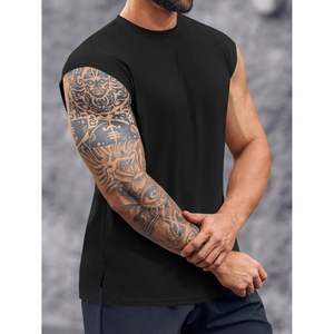 Camiseta sin mangas de entrenamiento para hombre 2025, camiseta de entrenamiento físico sin mangas de secado rápido, camiseta de culturismo para gimnasio en patrón XL 3D - Product Image 3