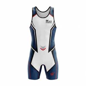 WIZE INTERNATIONAL Men's <b>Weightlifting</b> <b>Singlet</b> Sublimation Print Spandex Polyester Sweat-Wicking Gym Wear Adult Size - Product Image 1