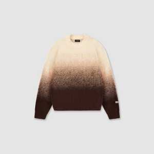 Pull en maille moelleuse à col montant pour l'hiver, vente en gros |   Coloris unis effet ombré |   T-shirt à manches longues pour homme en mohair brossé, séchage rapide, 500g - Product Image 1