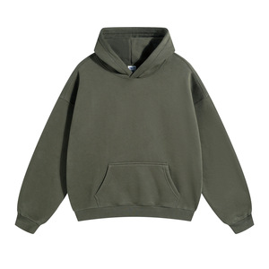 Sweat à capuche unisexe rose épais, style streetwear, avec motif imprimé en mousse, pour homme et femme - Product Image 2