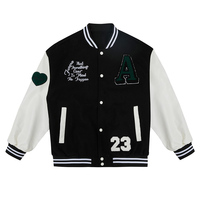 Veste de baseball coupe-vent en toile personnalisée pour l'université, le collège, l'hiver - Design unisexe 100% coton