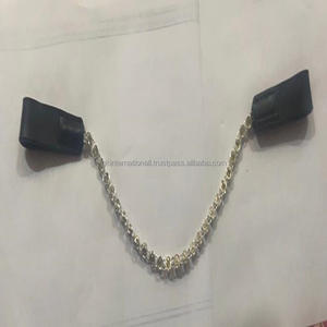 Cadena de plata personalizada y cristales transparentes, diamantes de imitación ostentosos de cristal, lazos cosidos de cuero hechos a mano, banda para cejas para caballos - Product Image 4