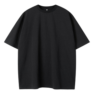 T-shirt Oversize en Coton Lourd 100% Coton 230 Grammes Coupe Ample Vierge Personnalisable Homme Vintage Longueur Standard - Product Image 2