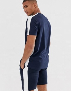 Conjunto de camiseta y pantalones cortos para hombre, conjunto de pantalones cortos con logotipo personalizado, conjunto de verano - Product Image 4