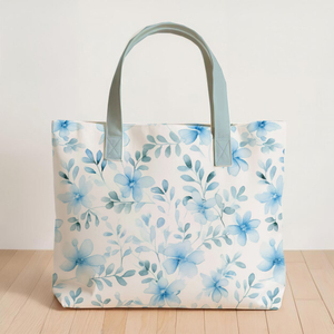 Sac de courses en tissu de coton réutilisable, sac fourre-tout écologique avec coutures robustes, sac d'épicerie pliable - Product Image 3