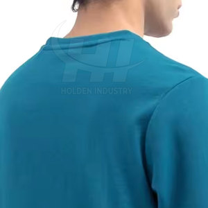 เสื้อสเวตเชิ้ตผู้ชายดีไซน์คลาสสิก เนื้อผ้าเรียบเนียน ทรงหลวม สวมใส่สบาย สไตล์ลำลอง - Product Image 5