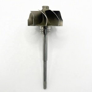 Rueda y Eje de Turbina para Turbocompresor GT2860R, 46.95/53.66mm, 9 Aspas, Rodamiento de Bolas GMN, para Reparación o Reemplazo - Product Image 6