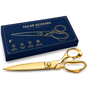 Premium Gold Tailor Scissors Stainless Steel Fabric Cutting Shears with Elegant Retail Box - Product Image 4