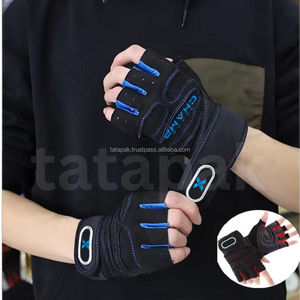 Custom Professional Half-Finger Lightweight Breathable Fitness Gloves Adjustable Anti-Slip Polyester <b>Weight</b> Lifting Gym Use - Product Image 2