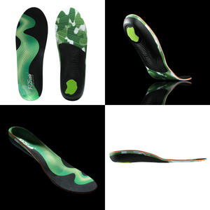 Semelles orthopédiques avec soutien de la voûte plantaire, design camouflage vert, matériau EVA, utilisation toutes saisons - Product Image 5
