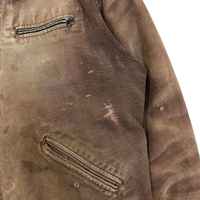 Veste en toile vintage délavée pour homme, style streetwear personnalisé, fermeture éclair, veste de travail en toile épaisse, vestes en jean pour homme