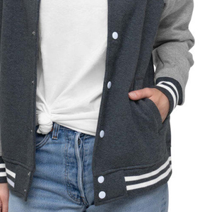Veste universitaire pour femme, style Letterman, broderie personnalisée, streetwear, pour un confort quotidien - Product Image 6