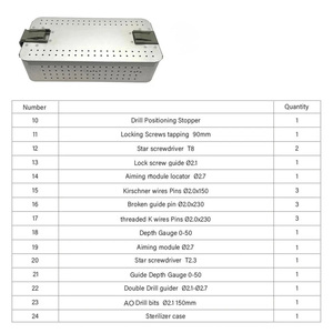 High Quality Premium Osteotomy Locking Plate <b>Instrument</b> Set Stainless Steel Orthopedic Surgical <b>Instruments</b> CE ISO Approved - Product Image 6