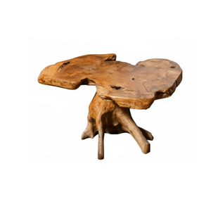 Juego de Mesa de Centro Rústica de Raíz de Teca de Lujo ARTERRA con Sillones Esculpidos - Muebles Hechos a Mano, Duraderos y Ecológicos para Sala de Estar y Patio - Product Image 3
