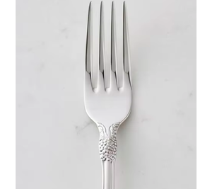 Ensemble de fourchettes élégantes en métal avec manche à motif floral, finition miroir haute brillance, passe au lave-vaisselle, idéal pour les couverts de mariage - Product Image 2