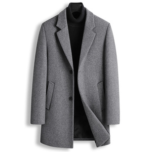 Men's High Quality Business-Casual Winter Trench Coats & Long Overcoats in Wool/Cashmere Blends - Product Image 1