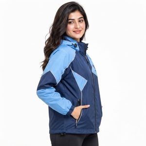 <b>Women</b> <b>Windbreaker</b> Jacket Trendy Athletic Outerwear with Smooth Weatherproof Material Breathable Panels Comfortable Sleeves - Product Image 5