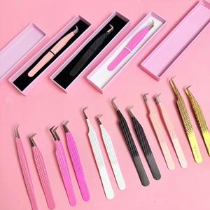 Pince à épiler chirurgicale MORJE en acier inoxydable rose avec pointe lisse, outils de précision pour une utilisation détaillée - Product Image 1