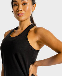 Filles logo personnalisé entraînement Fitness séchage rapide blanc Yoga Gym musculation Singlet débardeur femmes débardeurs respirant - Product Image 3