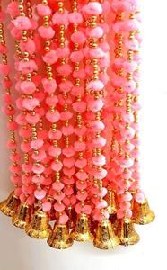 Guirlande murale élégante en soie avec pompons, style traditionnel indien, personnalisable en taille/couleur, durable et réaliste - Product Image 6