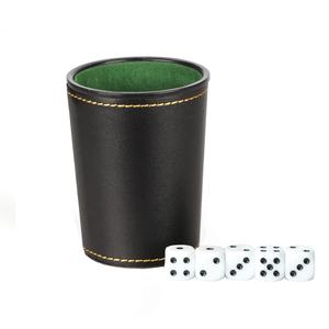 Leather Dice <b>Cup</b> <b>for</b> Gifts Customized Logo and Color Style Durable Leather Dice <b>Cup</b> & Shaker Set <b>for</b> Night Club Gaming - Product Image 1