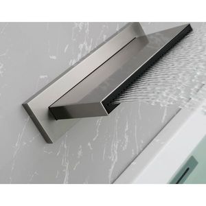 Rubinetto a Cascata ad Alto Flusso per Doccia e Vasca, Montaggio a Parete, Versatore Multifunzione per Lavabo Bagno - Product Image 3