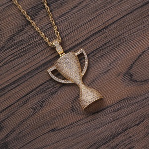 Colgante de Moissanita Estilo Hip Hop Iced Out, Plata de Ley 925, Cadena Bling para Rapper, Joyería de Regalo para Hombres y Mujeres - Product Image 5