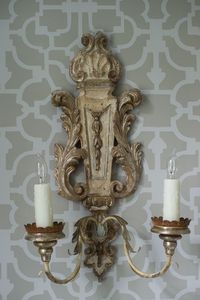 Classic Venetian Baroque Luxury <b>Wall</b> <b>Sconce</b> Vintage Decorative <b>Wall</b> <b>Light</b> with Ornamental Mirror Details Elegant Brass Framework - Product Image 4