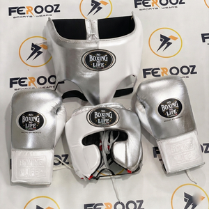 Conjuntos de Sparring de Boxeo Personalizados No Boxing No Life, Kit de Sparring de Boxeo Profesional de Alta Calidad en Cuero con Guantes, Protector de Cabeza y Protector Inguinal - Product Image 5