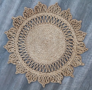 Bestseller Waterproof Disposable Striped Woven Handcrafted Jute <b>Placemat</b> for Home Wedding - Product Image 1